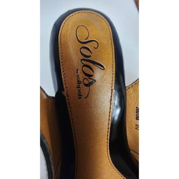 SOFTSPOTS BLACK PEEP-TOE SLINGBACK SANDAL SHOES SIZE US 6 - Picture 15 of 15